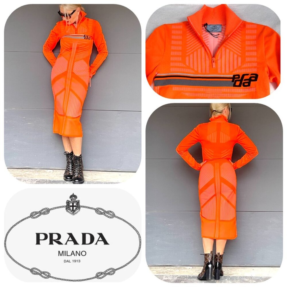 Prada Midi Length Collection by Miuccia Prada Dress